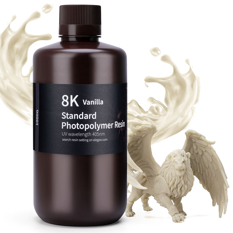 ELEGOO Standard Resin 8K Vanilla, 1 kg